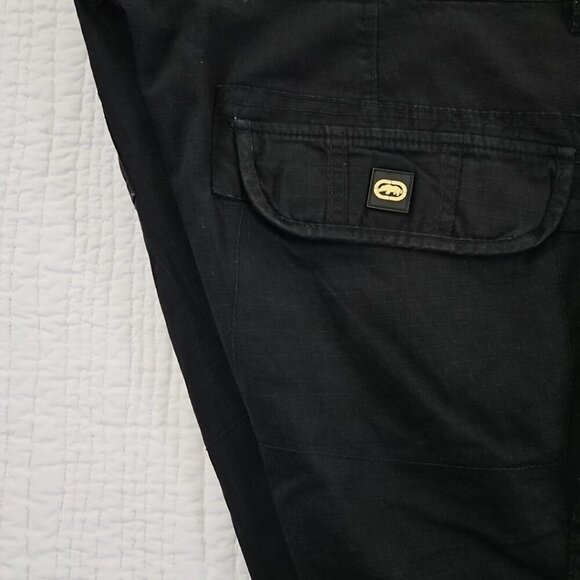 Ecko Unltd Shorts Men's 48B Black Cargo Baggy Streetwear Outdoor Utility Y2K EUC - Picture 8 of 10